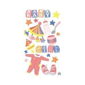   Stickers Baby Girl Vellum SP LFB36; 6 Items/Order