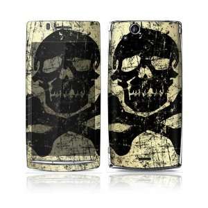 Sony Ericsson Xperia Arc Decal Skin Sticker   Graffiti Skull and Bones