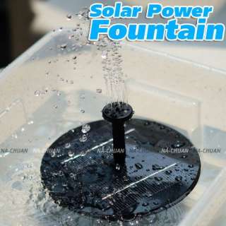 New Solar Panel Power Fountain Pond Pool Water Pump Garden Plants 