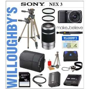  Sony NEX 3A/B Digital Camera Black with Sony E Mount SEL 