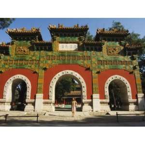  Chinese Girl under a Glazed Archway at the Confucius 