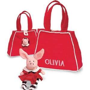  Olivia the Pig Peeker Purse with Olivia Doll Inside Toys 