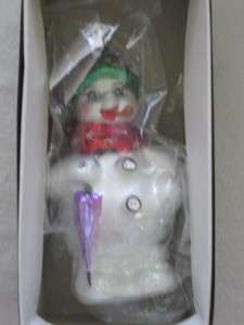   Vintage 1996 FROSTY WEATHER STARLIGHT Snowman Snow Christmas Ornament