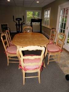 Country French Dining Room Table & Chairs, by Fremarc Designs 