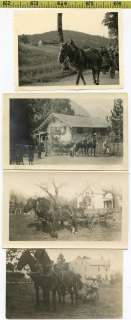   & WAGON photo lot 1915 55 Carriages Farm Work Old Snapshots  