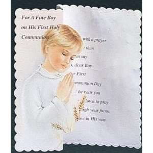   Boy on His First Holy Communion Card (SFI FCG2165BE)