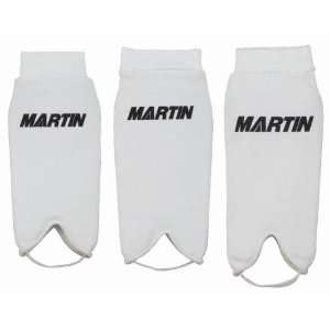 Martin Sock Style Soccer Shin Guards W/Stirrup WHITE JUNIOR (SMALL 