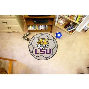 Louisiana State Fightin Tigers NCAA Soccer Ball Round Floor Mat (29 