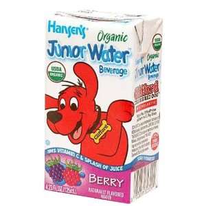 Hansens Beverage Organic Junior Water Berry, 4.23 oz, 44 ct  