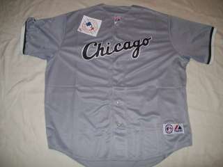 Chicago White Sox Adult Mens Genuine Majestic Official MLB Jersey Gray 