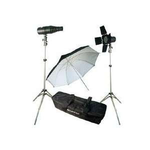   Light Stands, 1 Umbrella, Barndoor, Snoot and Softex Carry Case