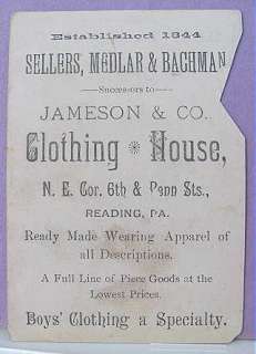 Vintage Clothing Book Furs TRADE CARD Perilot Pennsylvania Leinbach 