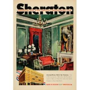  1955 Ad Famous Sheraton Palace Hotel San Francisco 