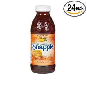 Snapple Peach Tea, 20 Ounce Bottles (Pack of 24)  Grocery 