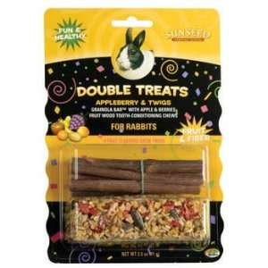 Sun Seed Rabbit Double Treats Appleberry & Twigs 3 Packs 