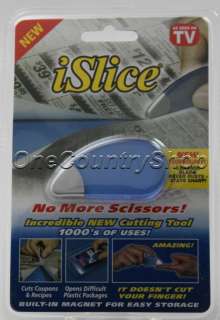 iSLICE Safety Cutting Tool Paper Cutter Coupons NEW  