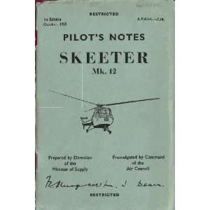   Roe Skeeter Mk.12 Helicopter Pilot Notes Manual Saro Skeeter Books