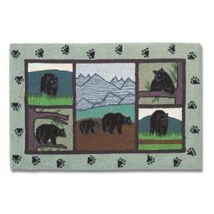   Theme Bear Country small rectangular area rugs 33x52