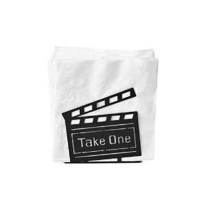    Theatrical Napkin Holder   Take One Clapboard