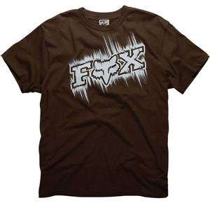  Fox Racing Youth Smear T Shirt   Youth Large/Dark Brown 