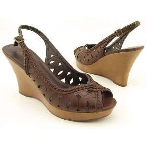    Style&co. Fiona Slingback Wedge Brown 9.5M 