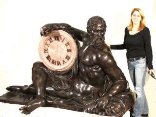 Cast Bronze Chronos Clock  