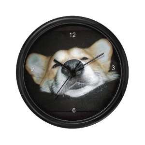  Sleepy Corgi Pets Wall Clock by  