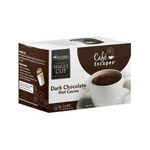 Keurig Cafe Escapes Dark Chocolate Hot Cocoa K Cups 12 Pack  