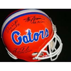  Danny Wuerffel, Steve Spurrier, and Tim Tebow signed 