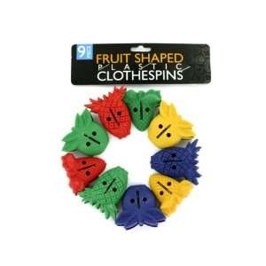  Fruit Shaped Plastic Clothespins 