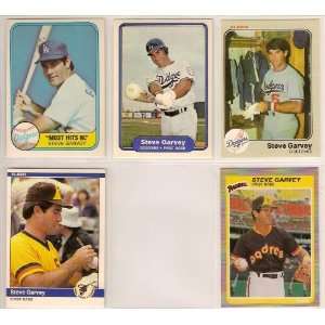  Steve Garvey (5) Card Fleer Baseball Lot (1981 1982 1983 