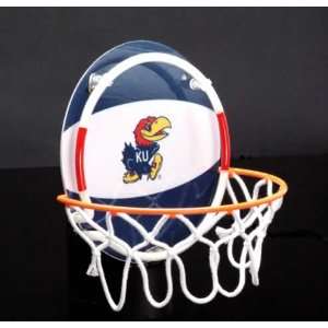 Kansas Jayhawks Neon Basketball Hoop 
