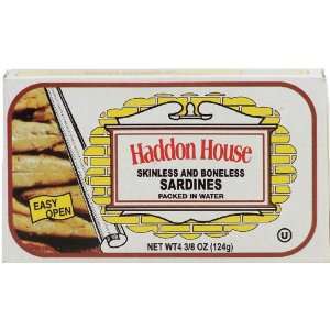 Haddon House skinless and boneless sardines packed in water 4.375 oz 