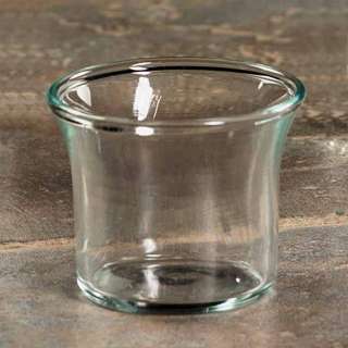 This simple flared top votive candle holder works well around the home 