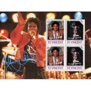  Michael Jackson St Vincent Stamp Sheet 