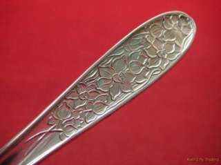National Silver Narcissus Sterling Iced Tea Spoon   NM  