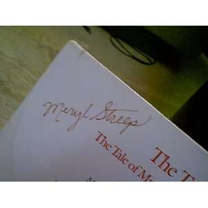 Streep, Meryl LP Signed Autograph Sealed The Tale Of Peter Rabbit 1988 