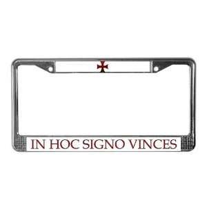Templar Cross Christian License Plate Frame by   