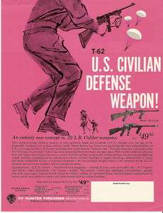 1962 Catalog Pg Flyer HY HUNTER FIREARMS T 62 Civilian  