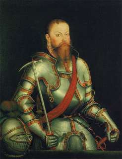 1547, Saxony, Maurice. Siege of Leipzig Klippe Ducat. Uniface Off 