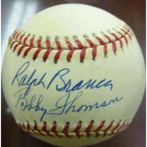 Ralph Branca / Bobby Thomson Singed Baseball ~ Jsa Coa   Sports 