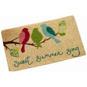  Tag Coir Mat, Sweet Summer Song, 18 Inches x 30 Inches 