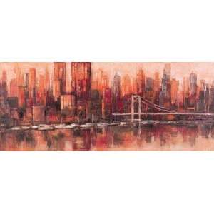  Skyline Symphony II by Szabo. Size 47 inches width by 19 