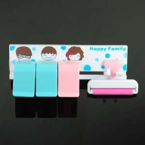 Happy Family Toothbrush Stand Toothpaste Holder Set Electronics