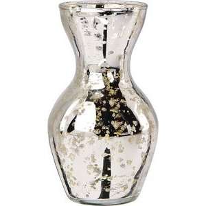  Silver Mercury Glass Vase (cone top design)