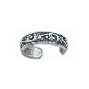  Silverflake  Vine Toe Ring in Sterling Silver_1 Jewelry