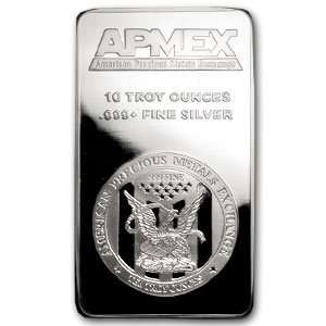  10 oz APMEX Silver Bar .999 Fine 