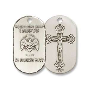   National Guard Pendant National Guard Sterling Silver Lite Curb Chain