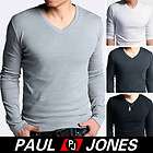   Slim Fit Basic Tee V Neck Long Sleeve Casual T Shirt Tops Fall Sales