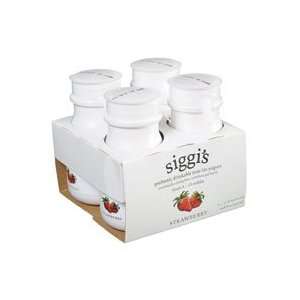 Siggis Skyr,yog Drink, Non Fat, Strawberry, Probio, 4/3.7 Oz (Pack of 